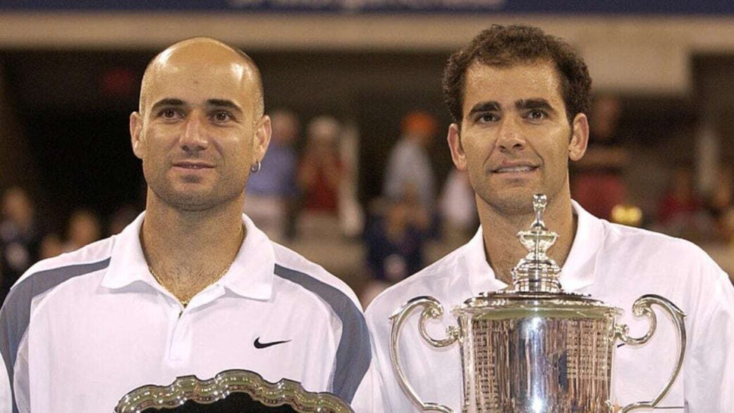 Alt: Andre Agassi Discute La Sua Rivalità Con Pete Sampras E L'Impatto Sulle Sue Domeniche Nel Tennis.