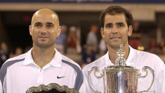 Alt: Andre Agassi Discute La Sua Rivalità Con Pete Sampras E L'Impatto Sulle Sue Domeniche Nel Tennis.