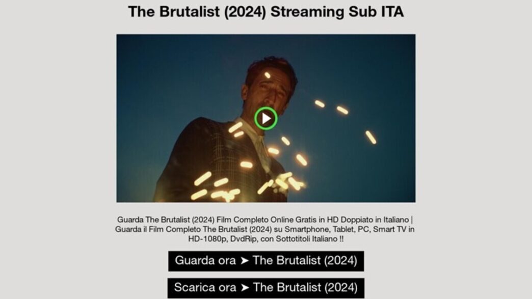 &Quot;Attenzione Ai Tentativi Di Phishing Legati Agli Oscar 2025 E Ai Film In Nomination.&Quot;