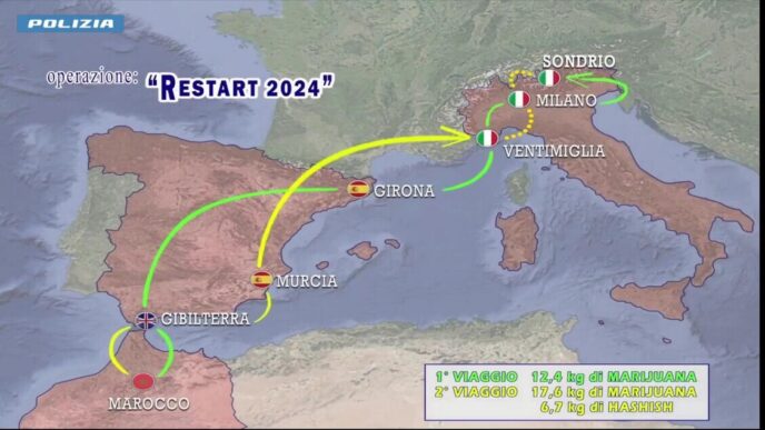 &Quot;Operazione Antidroga: Dieci Arresti Per Traffico Di Droga Dalla Spagna Alla Valtellina&Quot;
