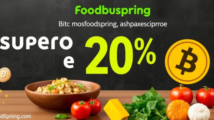 Super Promo Foodspring: Sconto 20% E Cashback Btc