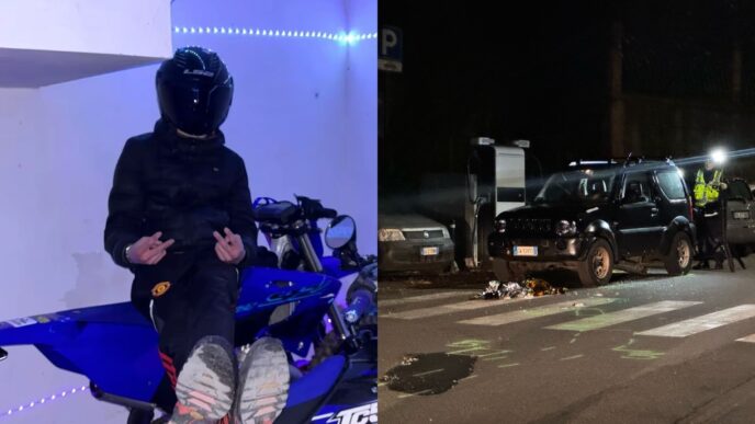 "Cesare, 16 anni, vittima di un tragico incidente in moto da cross a Borgoratti."