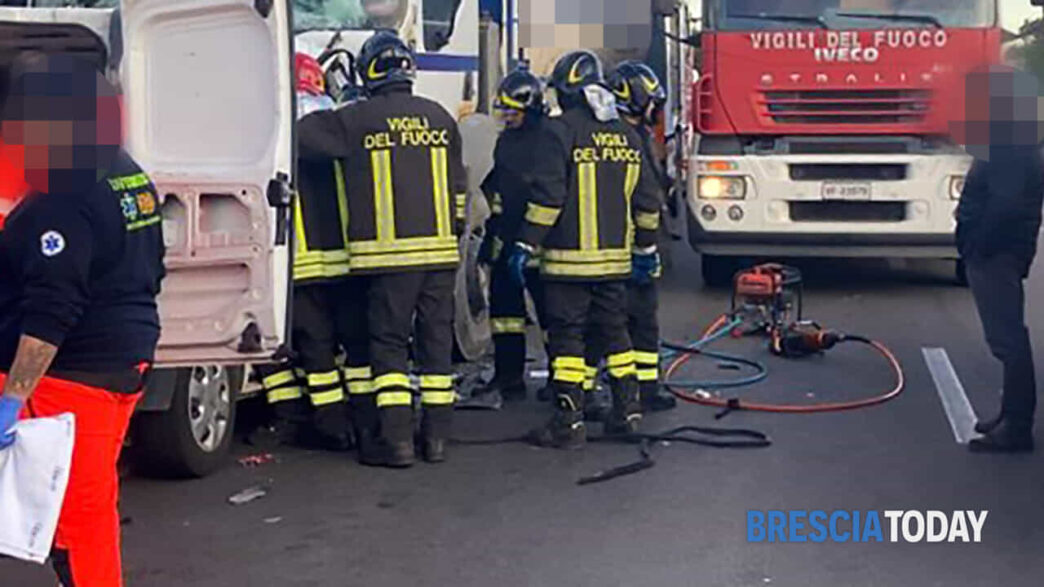 &Quot;Incidente Mortale Nel Bresciano: Giovane Vittima Di Scontro Tra Tir E Furgone.&Quot;