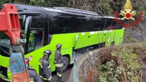 Pullman Flixbus Incastrato In