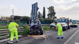 &Quot;Incidente Statale 130: Fiat 500 Distrutta E Conducente Con Lievi Ferite In Ospedale.&Quot;