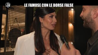 Alt: &Quot;Le Iene Mettono Alla Prova Le Celebrità Sulla Autenticità Delle Borse Fake Durante La Fashion Week Di Milano.&Quot;